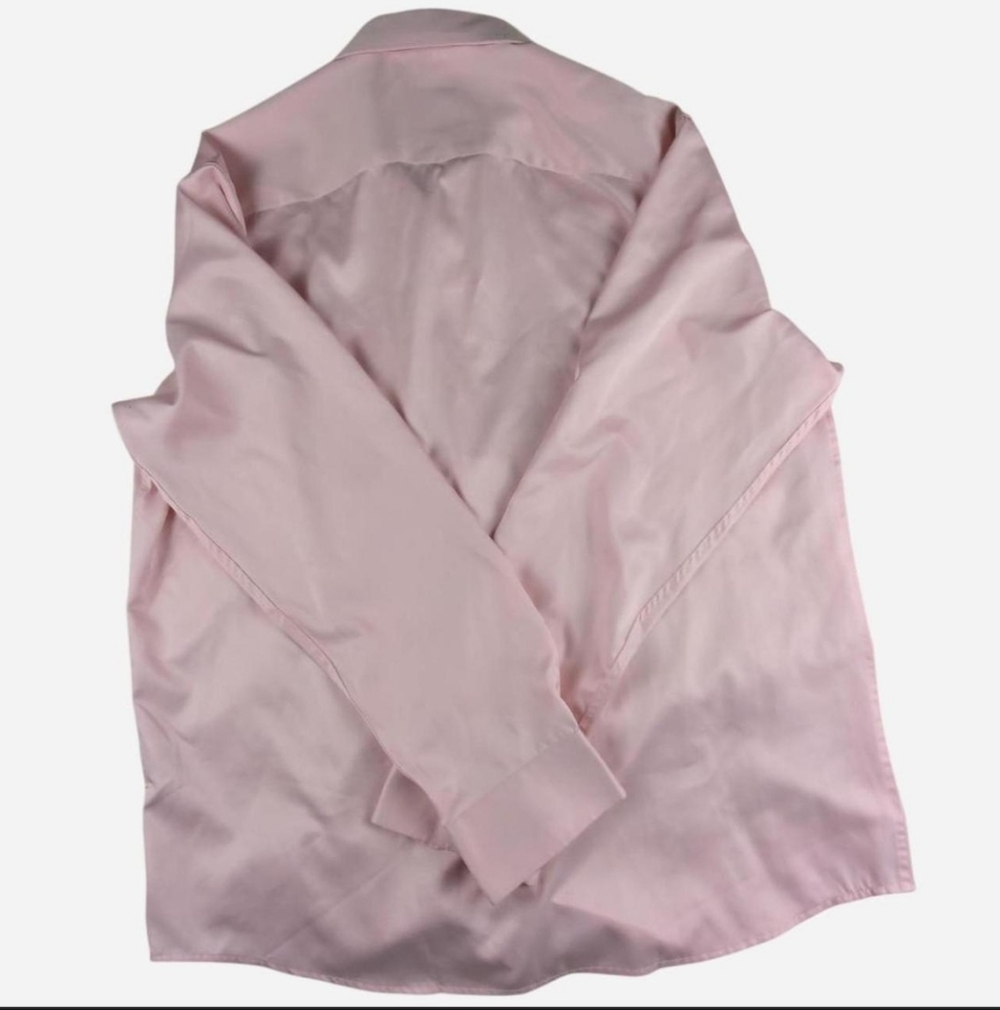 Flex Men's Luxury Collection Pink Button Down Shirt Designed in Italy Size Large - Picture 3 of 5